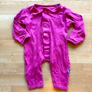0-3 mos Magnetic Me Pink bodysuit baby infant coverall 100% cotton convertible